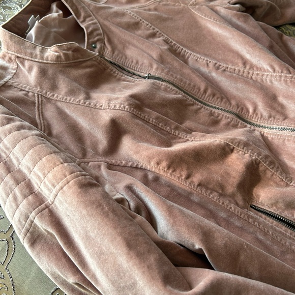 Mauve suede like jacket XXL - Picture 2 of 5